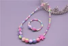 New children's necklace set, cute accessories for girls, colorful bead necklace for girls Specification image